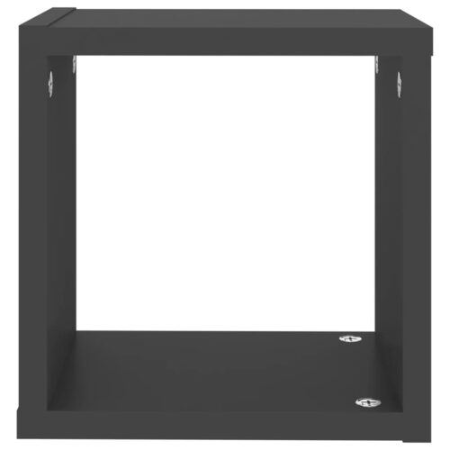 Wall Cube Shelves 6pcs Grey 22x15x22cm - Image 8