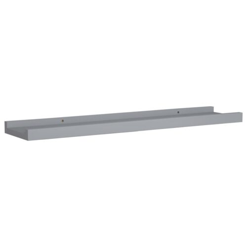 Picture Frame Ledge Shelves 2pcs Grey 60x9x3cmmDF - Image 3