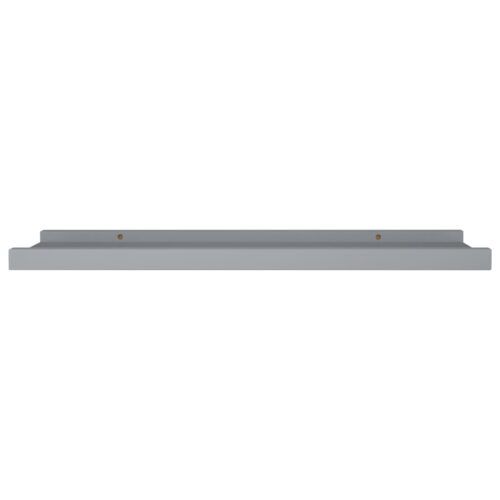 Picture Frame Ledge Shelves 2pcs Grey 60x9x3cmmDF - Image 4