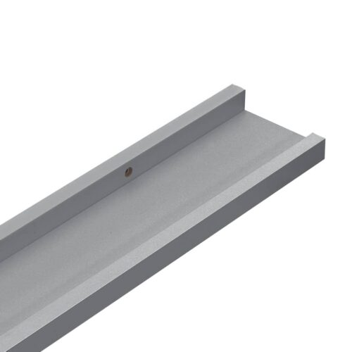 Picture Frame Ledge Shelves 2pcs Grey 60x9x3cmmDF - Image 7