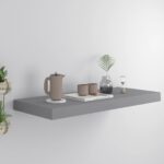 Floating Wall Shelf Grey 60x23.5x3.8cmmDF