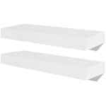 Wall Shelves 4pcs White 40cm
