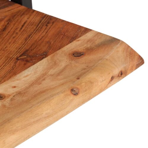 Wall Shelves 2pcs 40x24x35cm Solid Wood Acacia Steel - Image 6