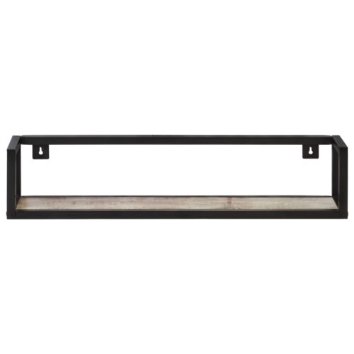 Wall Shelves 2pcs 80cm Solid Reclaimed Wood - Image 3