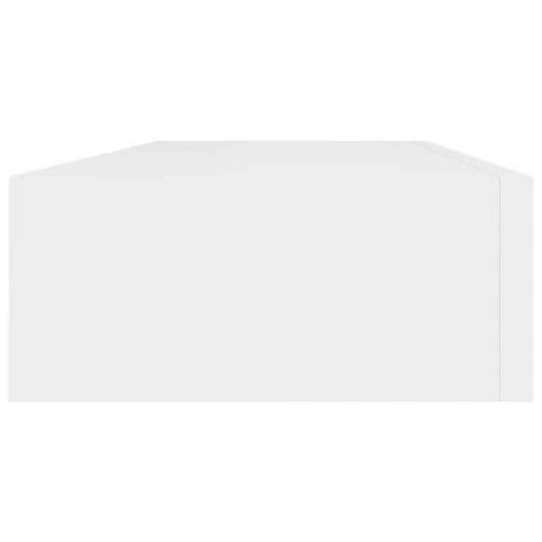 Wall-mounted Drawer Shelves 2pcs White 60x23.5x10cm MDF - Image 6