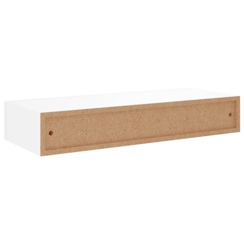 Wall-mounted Drawer Shelves 2pcs White 60x23.5x10cm MDF - Image 8