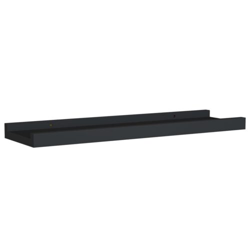 Picture Frame Ledge Shelves 2pcs Black 40x9x3cmmDF - Image 3