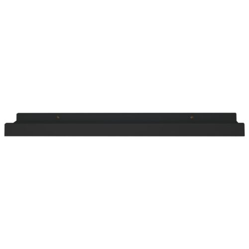 Picture Frame Ledge Shelves 2pcs Black 40x9x3cmmDF - Image 4