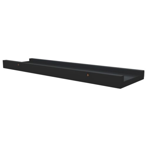 Picture Frame Ledge Shelves 2pcs Black 40x9x3cmmDF - Image 6