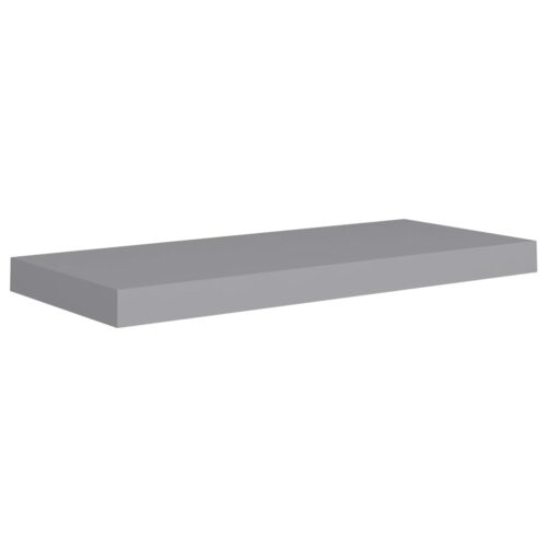 Floating Wall Shelves 2pcs Grey 60x23.5x3.8cm MDF - Image 3