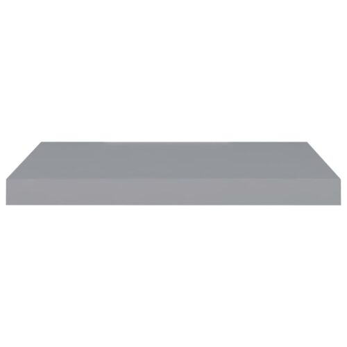 Floating Wall Shelves 2pcs Grey 60x23.5x3.8cm MDF - Image 4