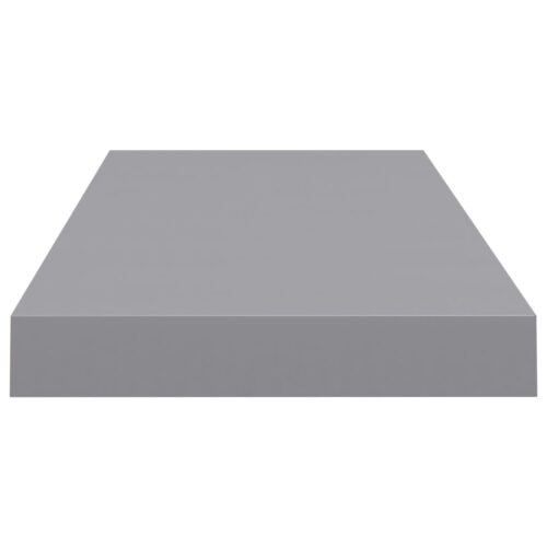 Floating Wall Shelves 2pcs Grey 60x23.5x3.8cm MDF - Image 5