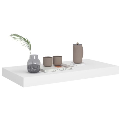 Floating Wall Shelves 4pcs White 50x23x3.8cm MDF - Image 3