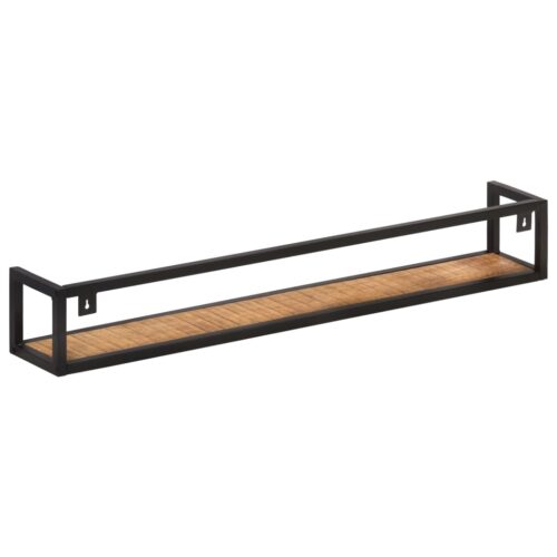 Wall Shelves 2pcs 120cm Rough Mango Wood - Image 4