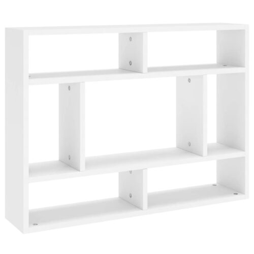 Wall Shelf White 75x16x55cm Engineered Wood - Image 2