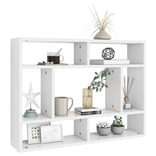 Wall Shelf White 75x16x55cm Engineered Wood - Image 3
