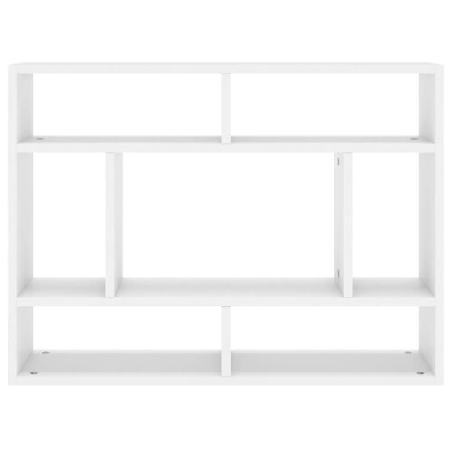 Wall Shelf White 75x16x55cm Engineered Wood - Image 4