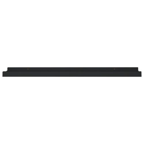 Picture Frame Ledge Shelves 2pcs Black 60x9x3cmmDF - Image 4