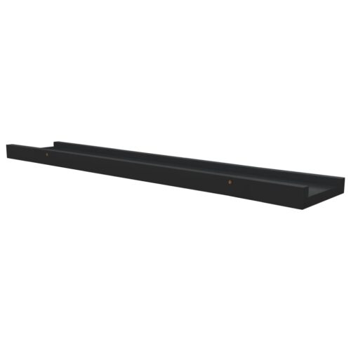 Picture Frame Ledge Shelves 2pcs Black 60x9x3cmmDF - Image 6
