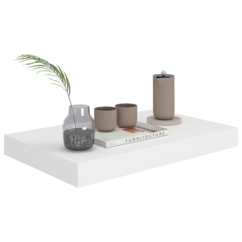 Floating Wall Shelf White 40x23x3.8cm MDF - Image 3