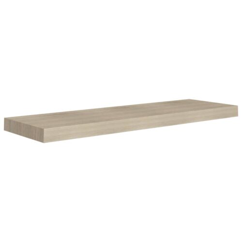 Floating Wall Shelves 2pcs Oak 80x23.5x3.8cm MDF - Image 3