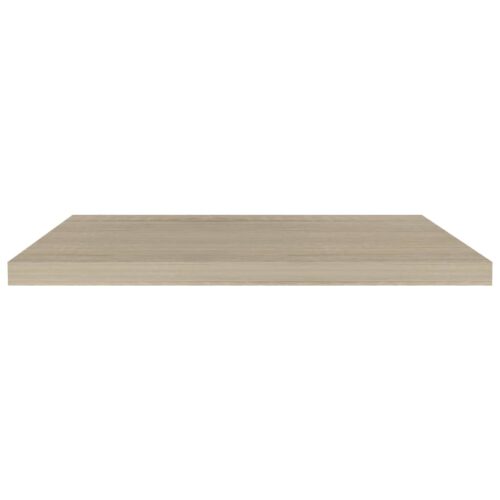 Floating Wall Shelves 2pcs Oak 80x23.5x3.8cm MDF - Image 4