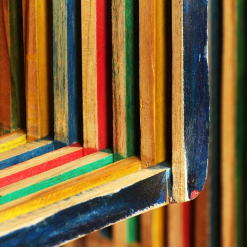 Wall Shelf Set 3pcs Multicolour Solid Reclaimed Teak - Image 5