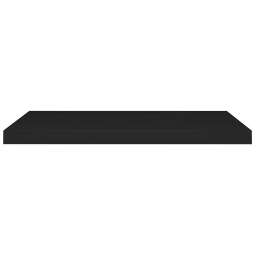 Floating Wall Shelves 2pcs Black 80x23.5x3.8cm MDF - Image 4
