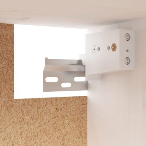 Wall Cabinets 2pcs White 100x30x35cm Solid Wood Pine - Image 7
