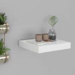 Floating Wall Shelf White 23x23.5x3.8cmmDF