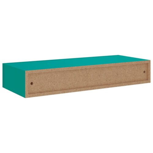 Wall-mounted Drawer Shelf Blue 60x23.5x10cm MDF - Image 6