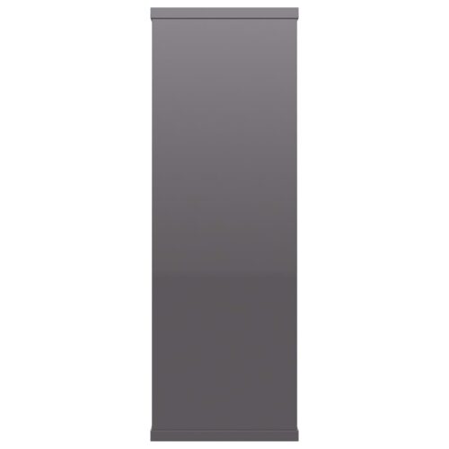 Wall Shelves High Gloss Grey 104x20x58.5cm Engineered Wood - Image 5