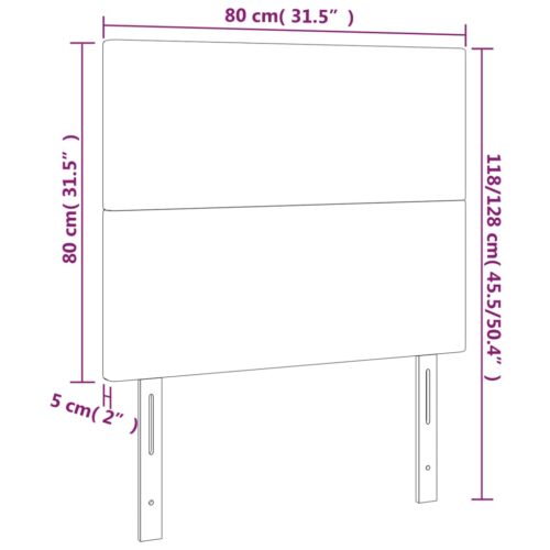 2pcs Headboards Dark Grey 80x5x78/88cm Fabric Queen Bed Frame Head Board Bedhead - Image 8