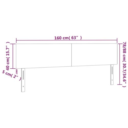 2pcs Headboards Dark Grey 80x5x78/88cm Fabric Queen Bed Frame Head Board Bedhead - Image 8
