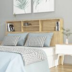 Headboard Cabinet Sonoma Oak 160x19x103.5cm