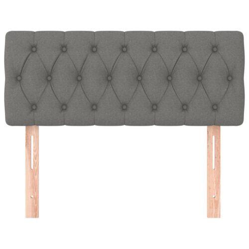 Dark Grey Fabric Headboard 100cm Single Size Bed Frame Head Modern Bedhead - Image 3