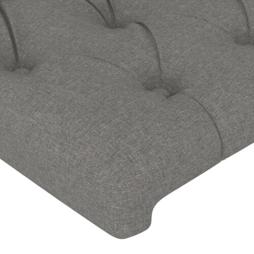 Dark Grey Fabric Headboard 100cm Single Size Bed Frame Head Modern Bedhead - Image 4