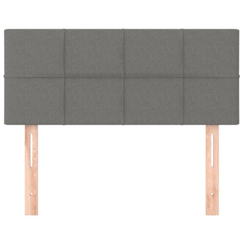 Dark Grey Fabric Headboard 100cm Single Size Bed Frame Head Modern Bedhead - Image 3