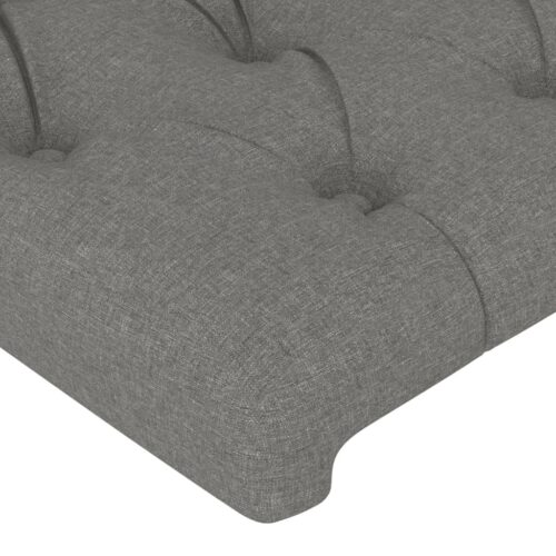 Headboard with Ears Dark Grey 103x23x78/88cm Fabric - Image 5