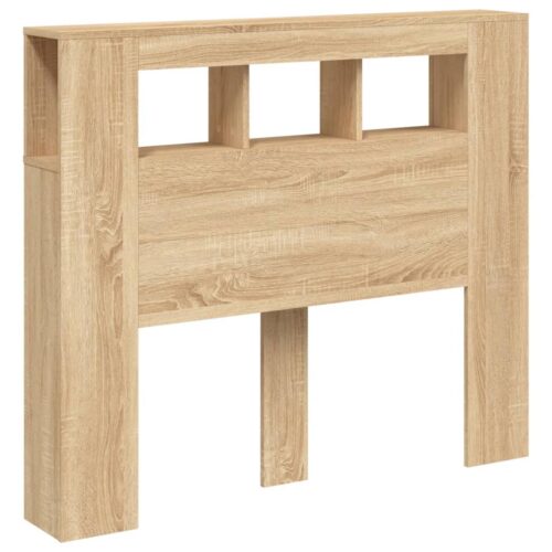 LED Headboard Sonoma Oak 120cm Engineered Wood - Image 5