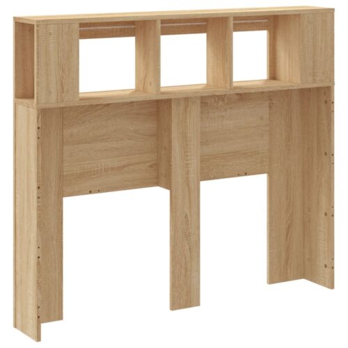 LED Headboard Sonoma Oak 120cm Engineered Wood - Image 8