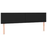 2pcs Headboards Black 80x5x78/88cm Queen Size Faux Leather Bed Frame Head Board