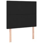 2pcs Headboards Black 80x5x78/88cm Queen Size Faux Leather Bed Frame Head Board