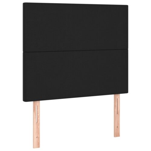 2pcs Headboards Black 80x5x78/88cm Queen Size Faux Leather Bed Frame Head Board