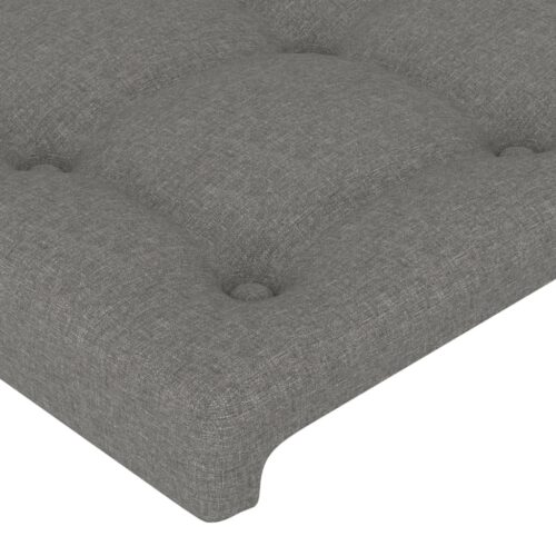 2pcs Headboards Dark Grey 80x5x78/88cm Fabric Queen Bed Frame Head Board Bedhead - Image 4