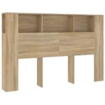 Headboard Cabinet Sonoma Oak 160cm