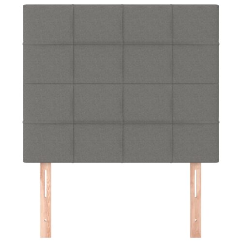 2pcs Headboards Dark Grey 80x5x78/88cm Fabric Queen Bed Frame Head Board Bedhead - Image 3