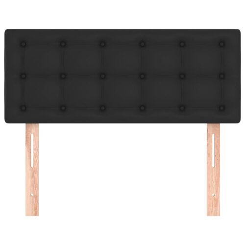 Headboard Black 100x5x78/88cm Faux Leather Bed Frame Head Board Bedhead - Image 3