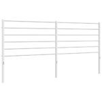 metal Headboard White 183cm King