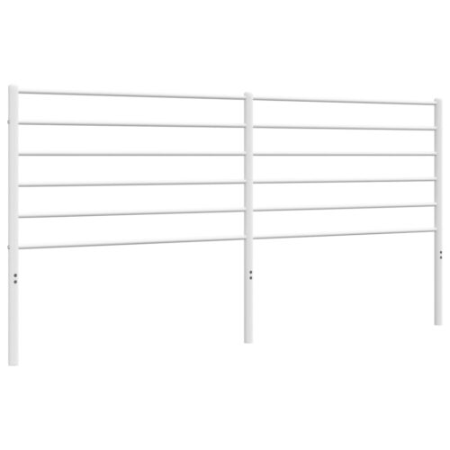 metal Headboard White 183cm King